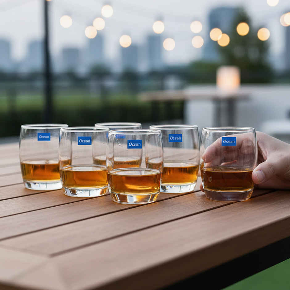 Ivory Whisky Platinum Band | 6 pcs | 320 ml | Ocean Glassware