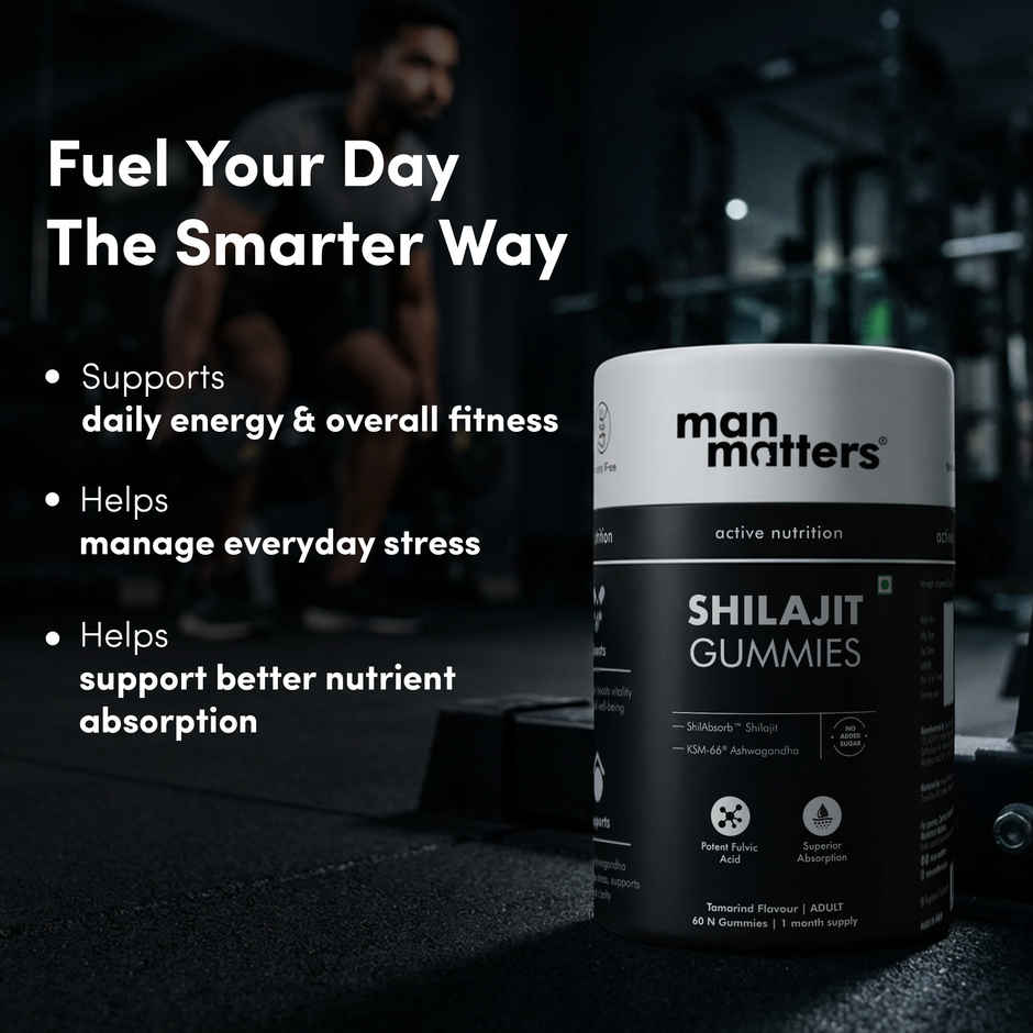 Man Matters Shilajit Gummies | Boosts Stamina | Strength | Improves Energy