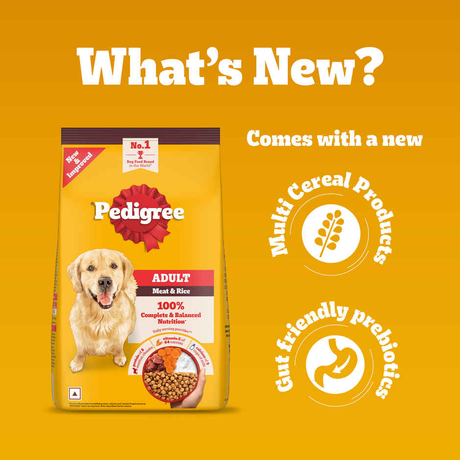 Pedigree Adult Meat & Rice Dry Dog Food Food
