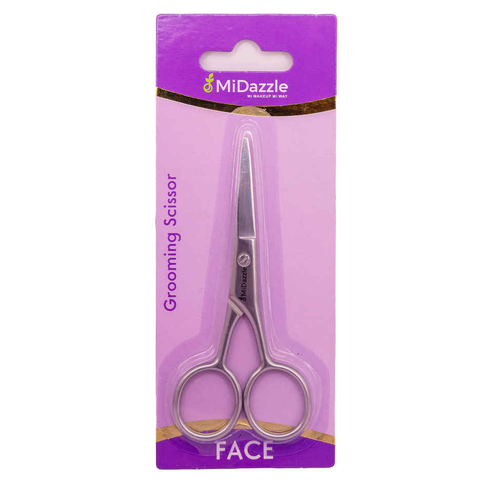 Midazzle Grooming Scissor Stainless Steel, for Nose, Eyebrows, Beard and Moustache Trimming