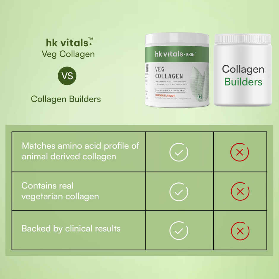 hk vitals Veg Collagen Supplement Orange 200g