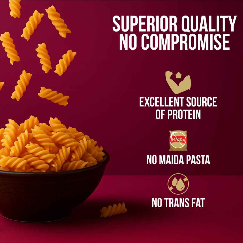 Keya Fusilli Pasta|Durum Wheat|No Maida