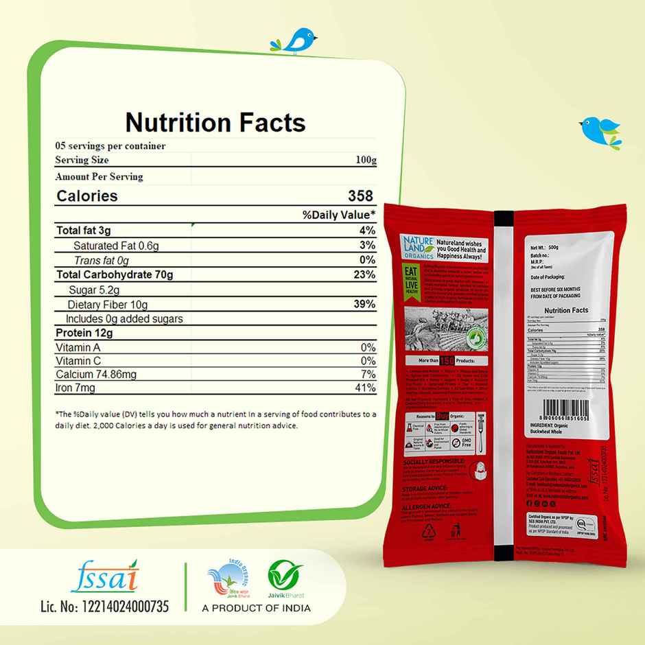 Natureland Organics Buckwheat Flour