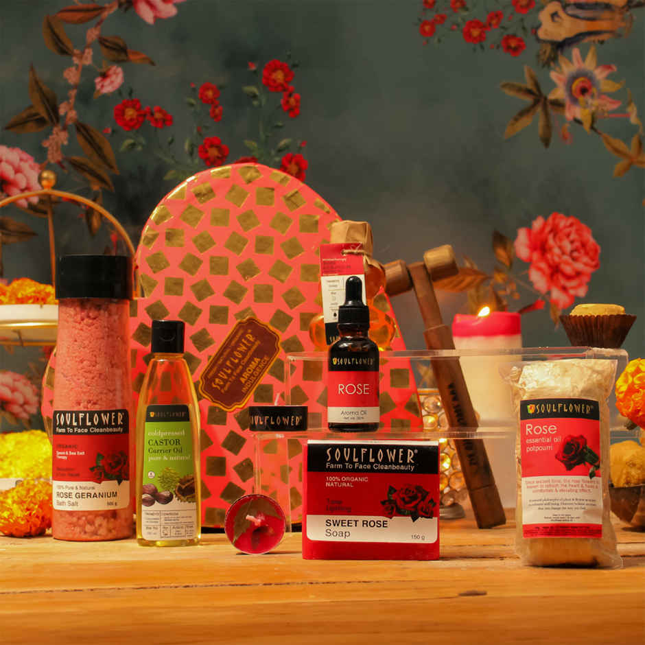 Soulflower Heart Bath Set with Rose