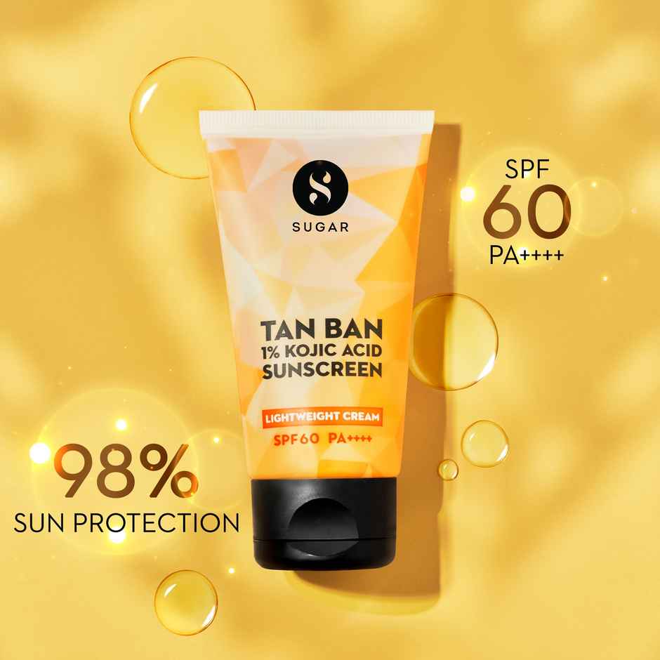 SUGAR Cosmetics Tan Ban 1% Kojic Acid Sunscreen