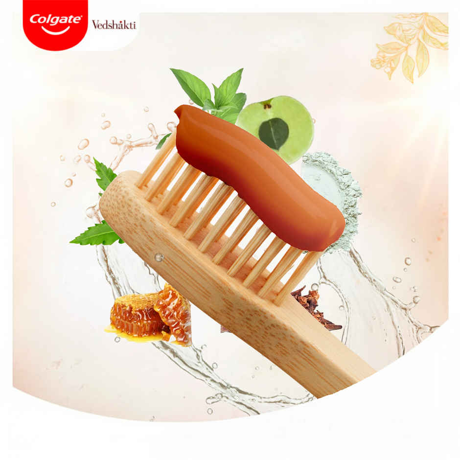 Colgate Vedshakti Anti-Bacterial Toothpaste For Whole Mouth Health With Neem, Clove And Honey