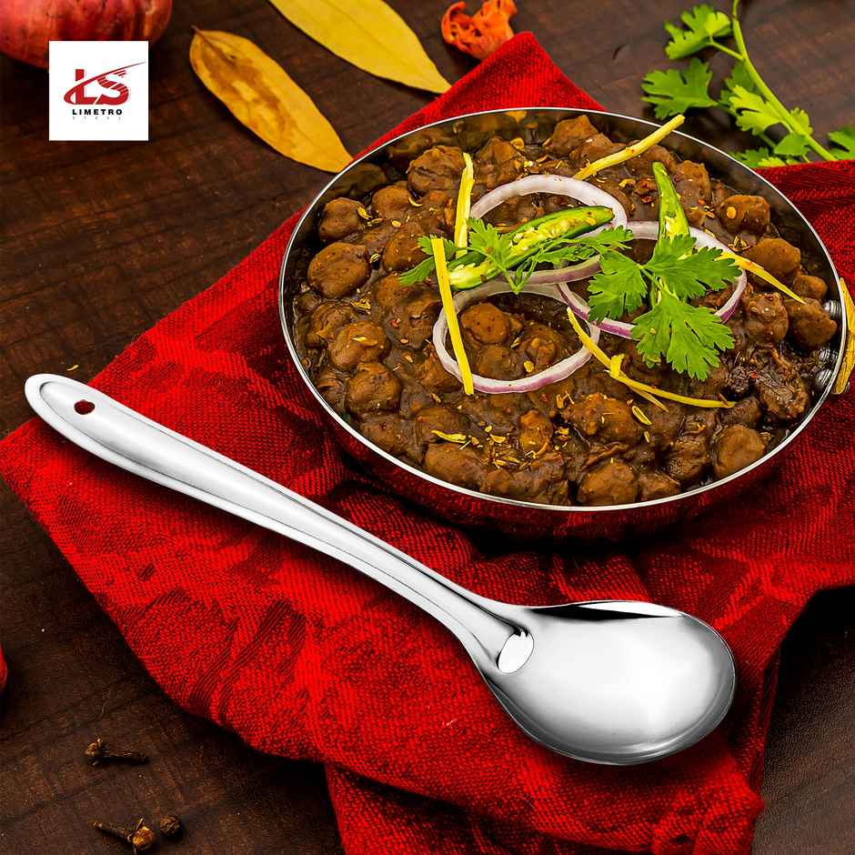 Limetro Steel Stainless Steel Serving Set | 3 Pcs