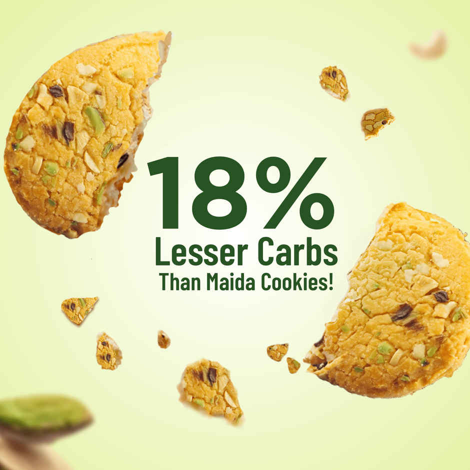 Lo Foods Gluten Free Cashew Millet Cookies With Jowar & Pistachio