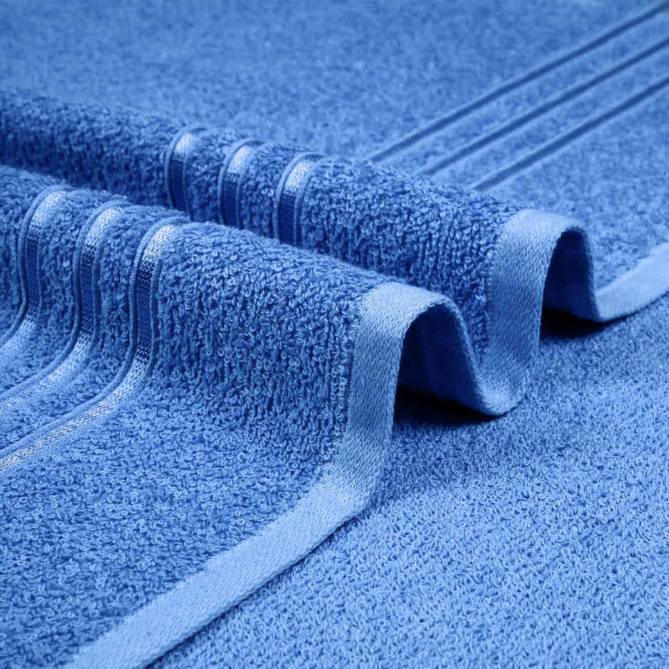 Home Elegance by myTrident Comfort Living Cotton Bath Towel | 70cm x 140cm | 400 GSM | Ocean Blue