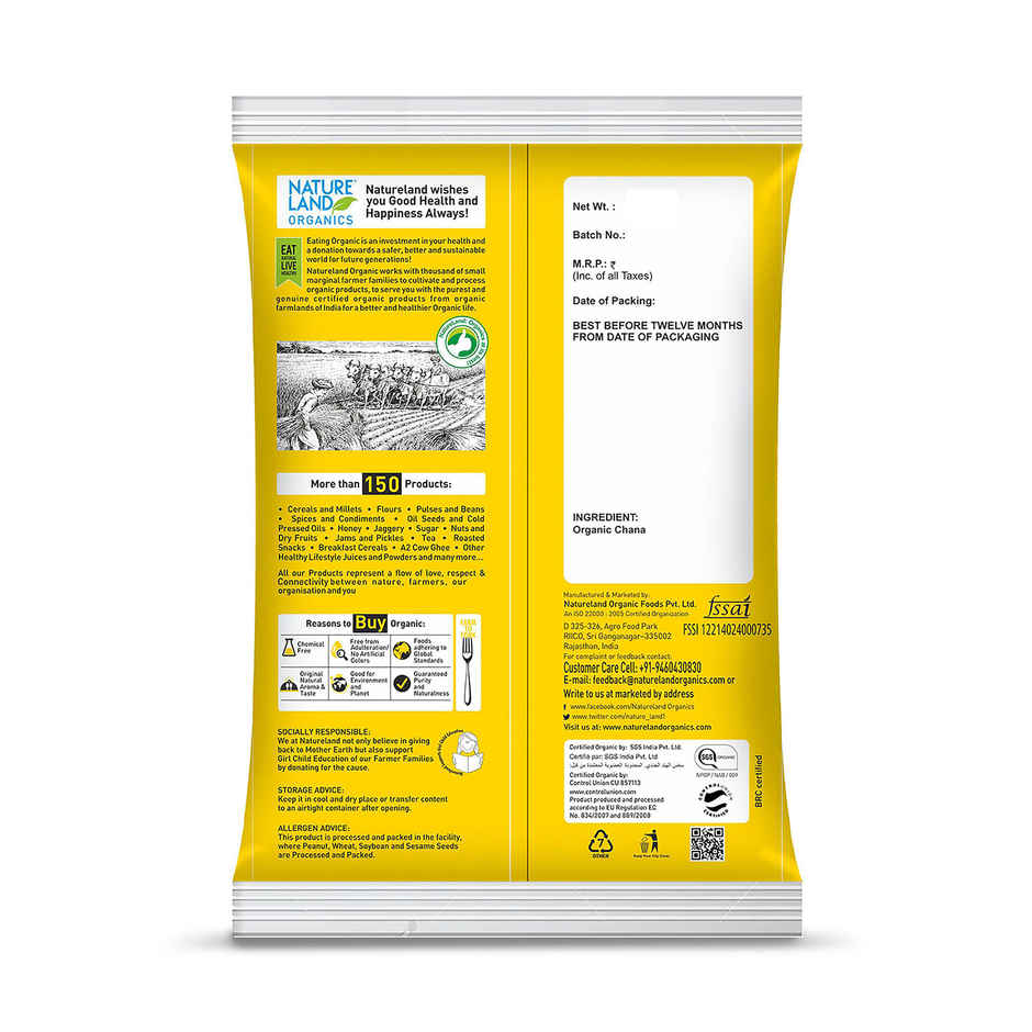 Natureland Organics Chana Dal