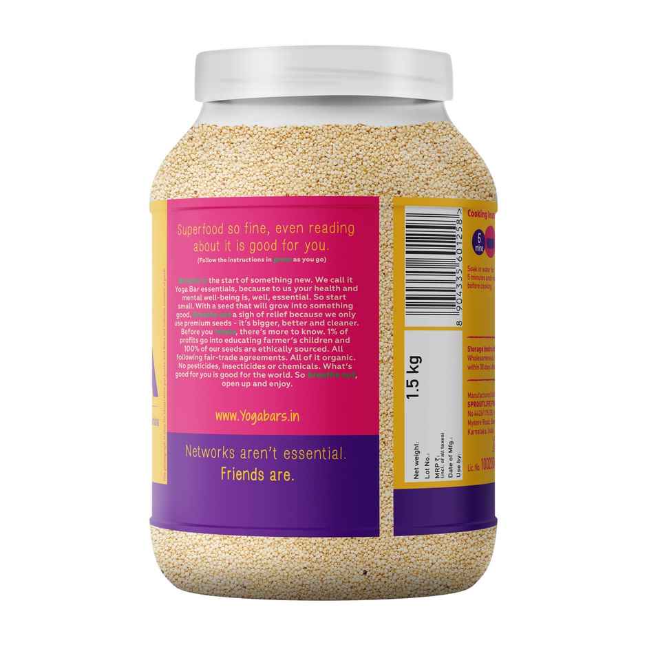 Yoga Bar Organic Quinoa, Gluten Free Quinoa Seeds,Rich in Protein & Fibre,Healthy Superfood