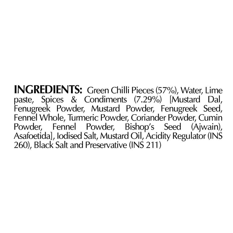 Dabur Hommade Green Chilli Pickle Bottle