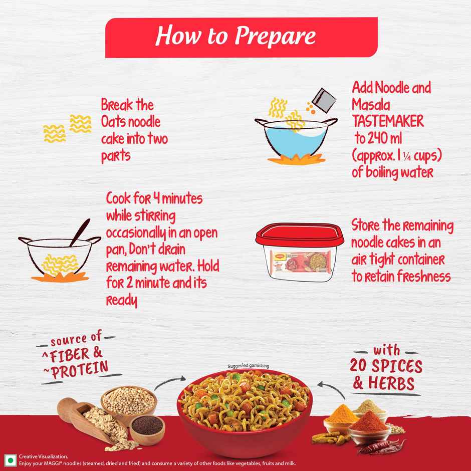 Maggi Nutri-licious Masala Oats Noodles with Millet Magic