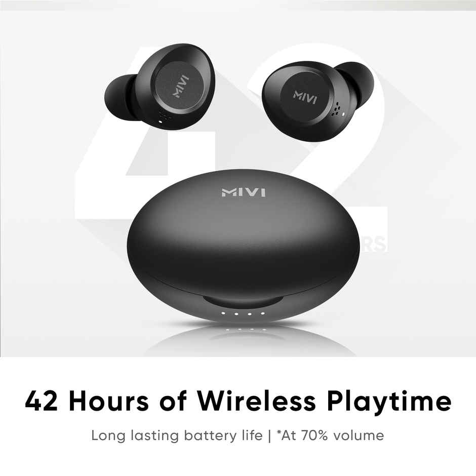 Mivi Duopods M30 Bluetooth Earbuds (42 Hrs Of Playtime, Deep Bass)