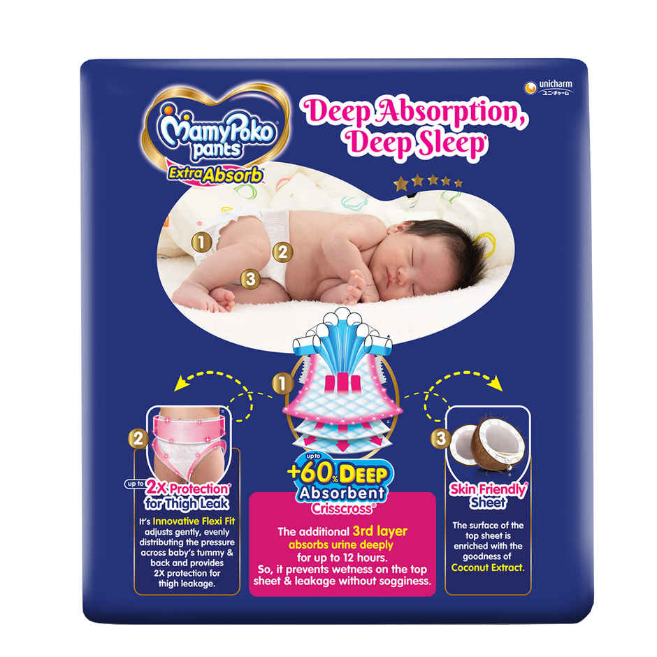 Mamypoko Extra Absorb Pant Style Diaper | L | 64 pcs