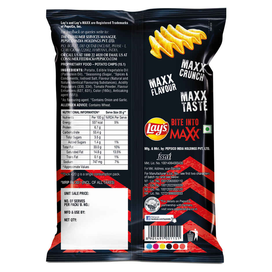 Lay's Maxx Macho Chilli Potato Chips