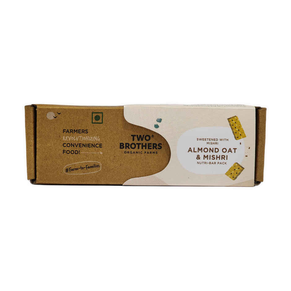 Two Brothers Almond Oat & Mishri Nutri-Bar Pack 3 Bars