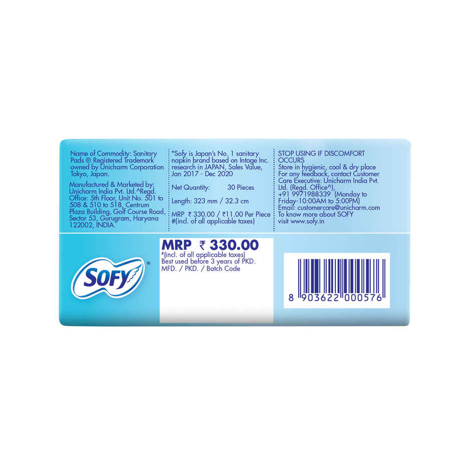 Sofy Cool Freshness Sanitary Pads - XL+