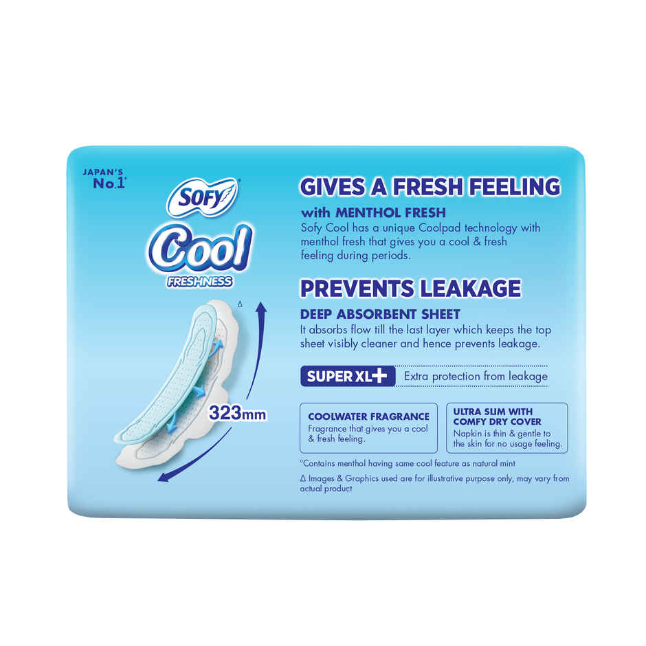Sofy Cool Freshness Sanitary Pads - XL+