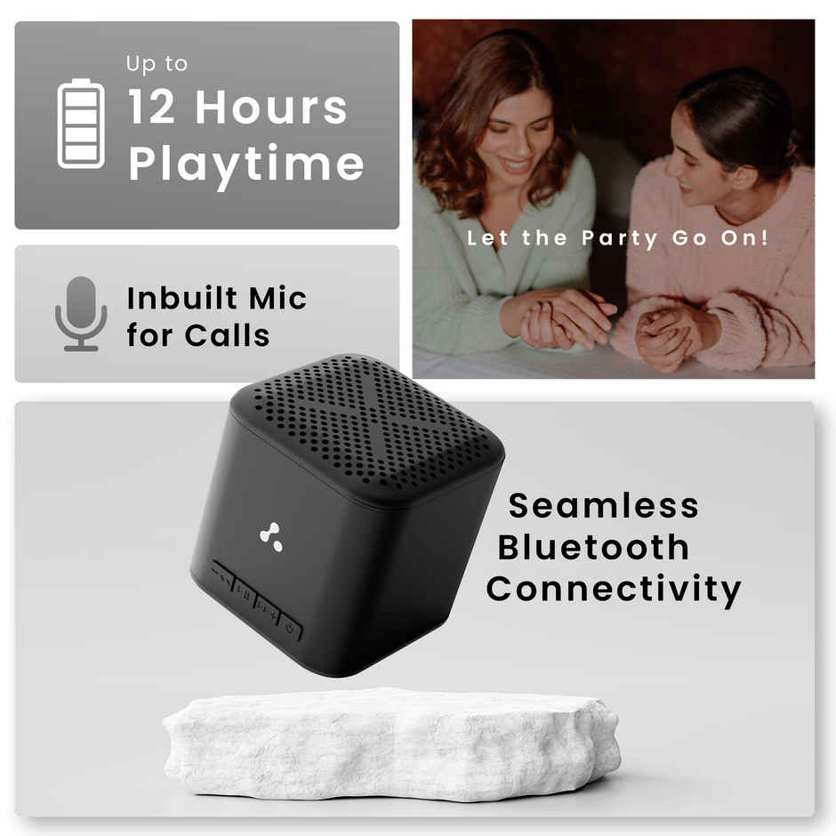 Ambrane Classic 5W Bluetooth Speaker with 12 Hours Play Time - 1.5 Hours Charging Time