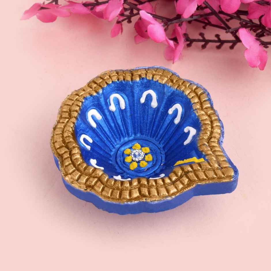 Designer Multicolor Clay Diya | Pack of 12 | Satvik