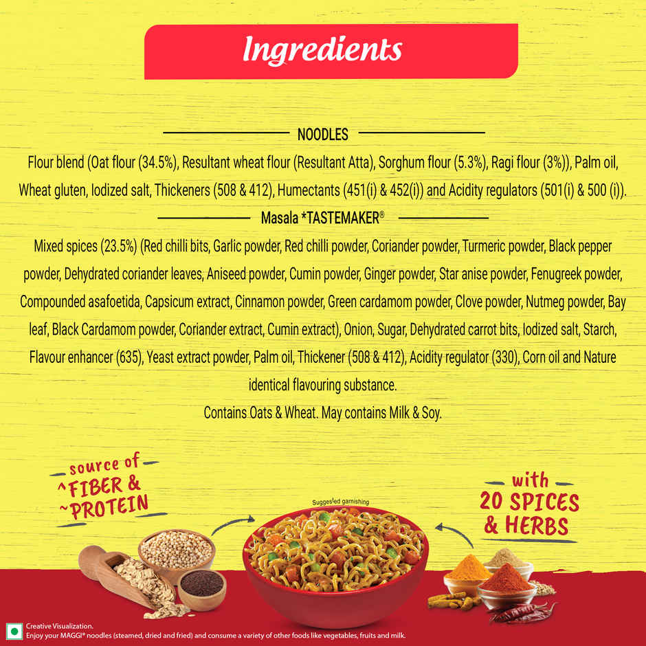 Maggi Nutri-licious Masala Oats Noodles with Millet Magic