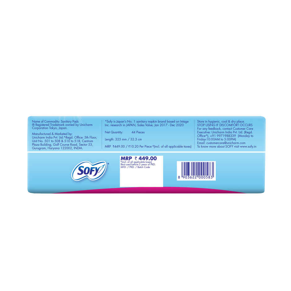 Sofy Cool Freshness Sanitary Pads - XL+