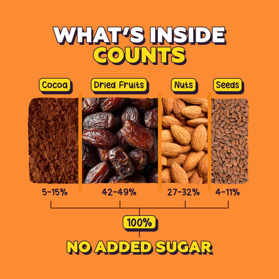 Yogabar No Added Sugar Nutty Fudge Brownie Dessert Bar