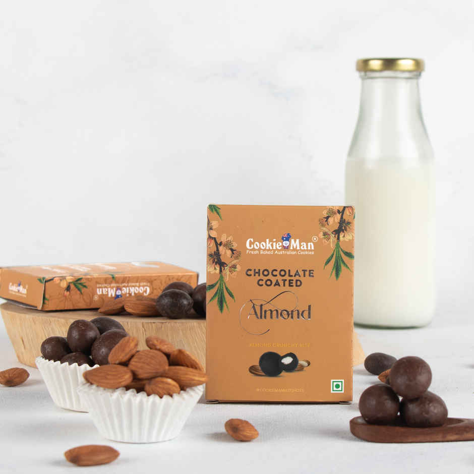 CookieMan Chocolate Coated Almonds , Hazelnut , Cranberry (pack of 3)