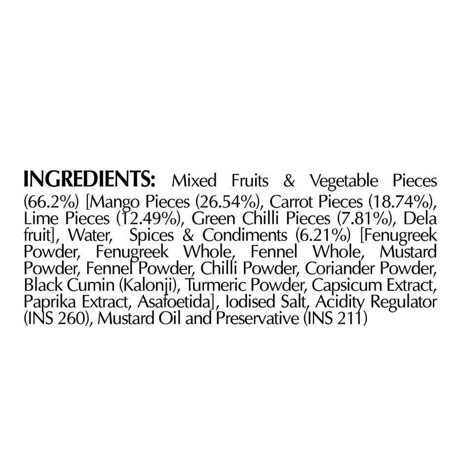 Dabur Hommade Mixed Pickle Bottle