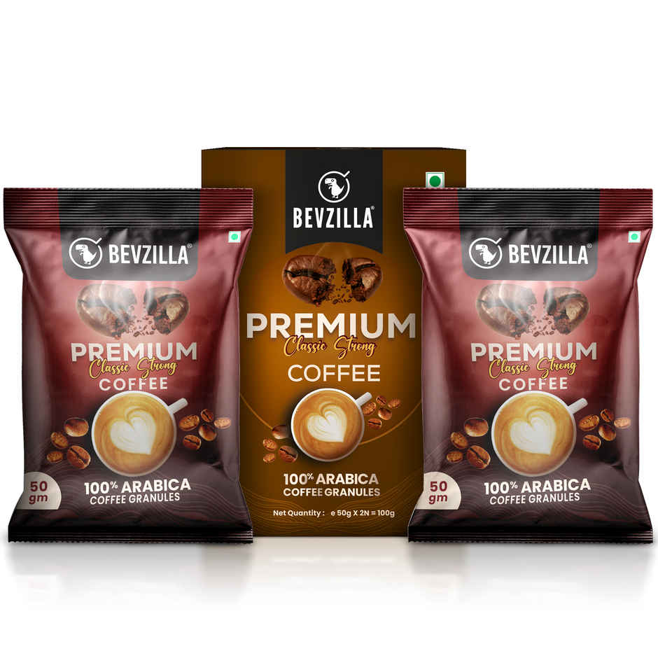 Bevzilla Premium Classic Strong Coffee powder Sachets
