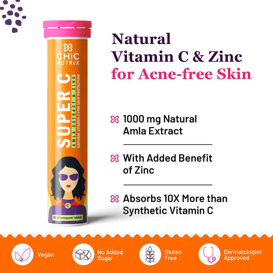 Chicnutrix Super C- Acne Free Skin with Natural Vitamin C