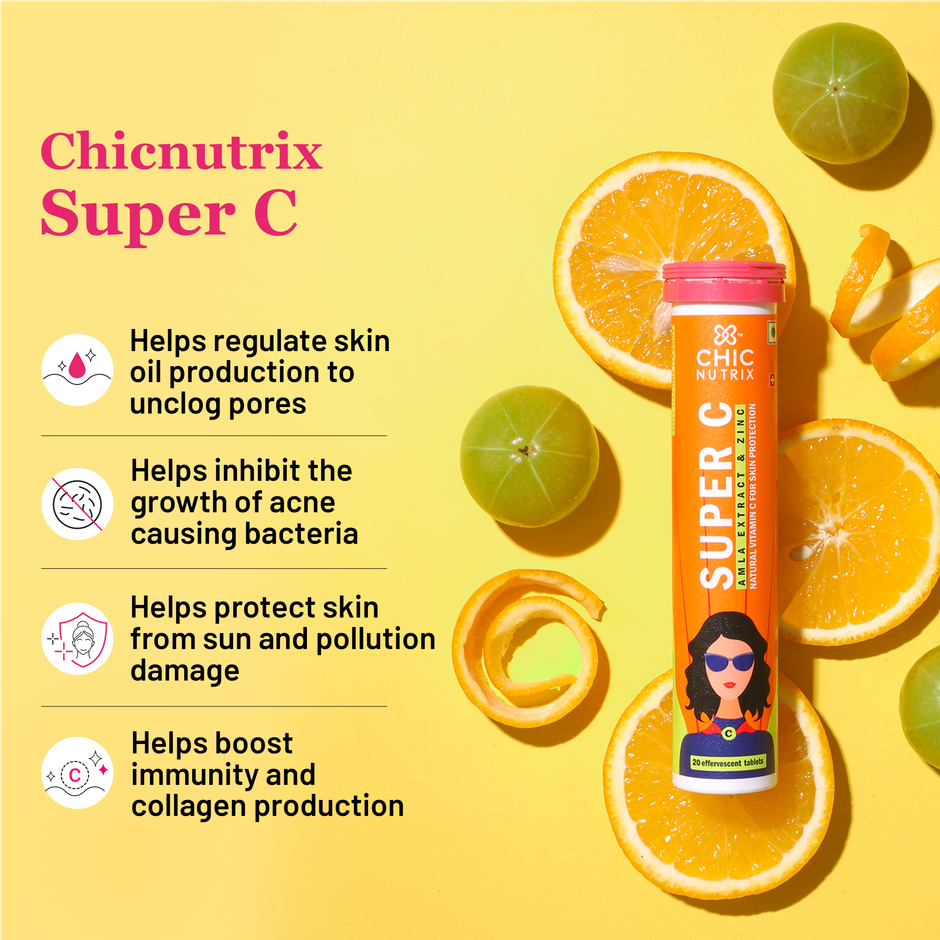 Chicnutrix Super C- Acne Free Skin with Natural Vitamin C