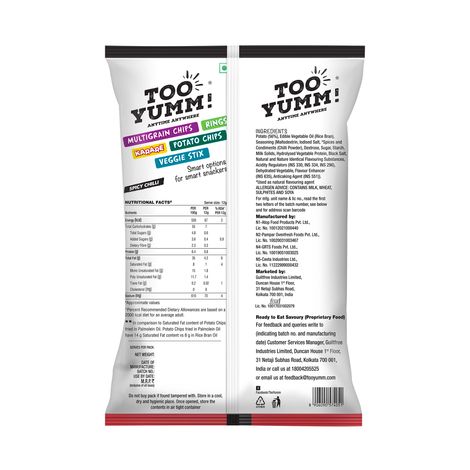 Too Yumm! Spicy Chilli Wafers Tasty & Chilli | Indian Flavours | Healthy Chips And Snacks