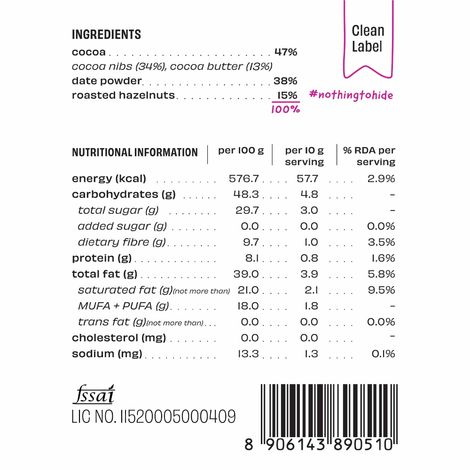 The Whole Truth Hazelnut Dark Chocolate