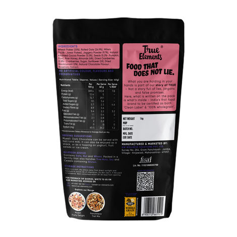 True Elements Muesli Dark Chocolate