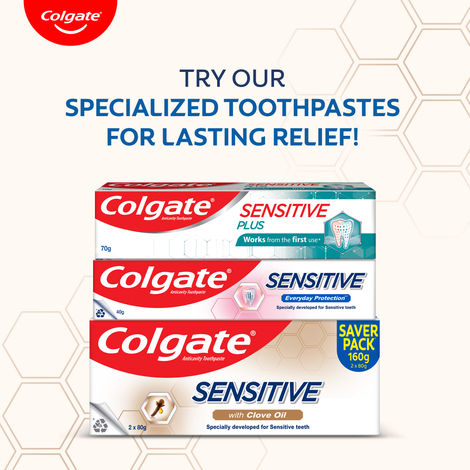 Colgate Sensitive Toothpaste, Everyday Protection With Clove oil for long-term Relief