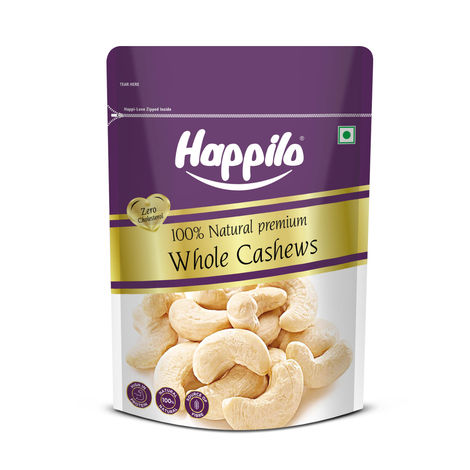 Happilo Premium Whole Cashew Nuts|Whole Kaju|Dry Fruits