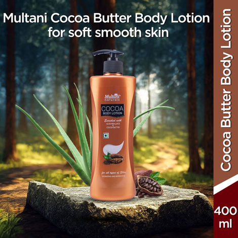 Multani Naturals Cocoa Body Lotion | Non Sticky Lightweight Formula | Moisture & Protect