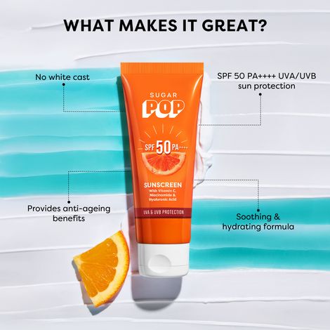 Sugar Pop SPF 50 PA++++ UVA/UVB With Vitamin C Sunscreen
