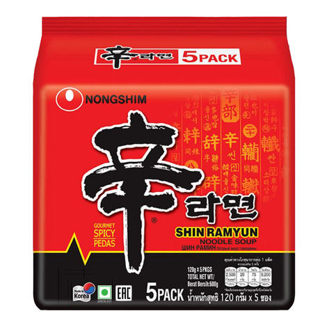 Korean Nongshim Shin Ramyun Noodle Soup Veg