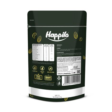 Happilo Premium Raw Chia Seeds|Seeds for weight management|Rich in protein, calcium &Fibre