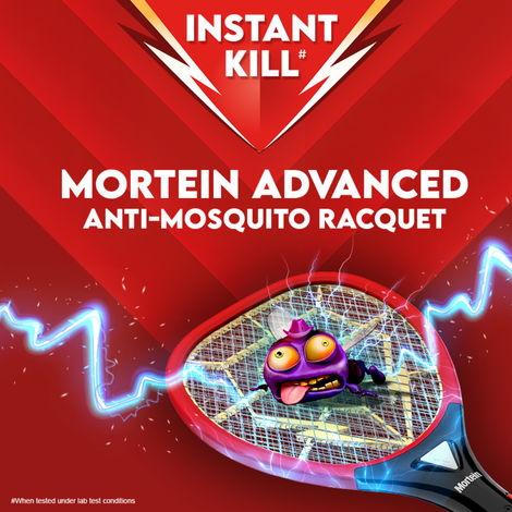 Mortein Advanced Electric Mosquito Racquet Bat | 30% Longer Battery