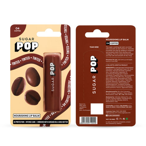 SUGAR POP Nourishing UV Protection Hydrating Lip Balm Coffee 04