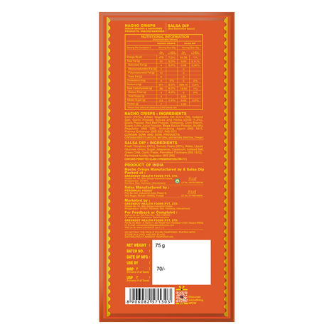 Cornitos Peri Peri Nachos and Salsa Dip Tray