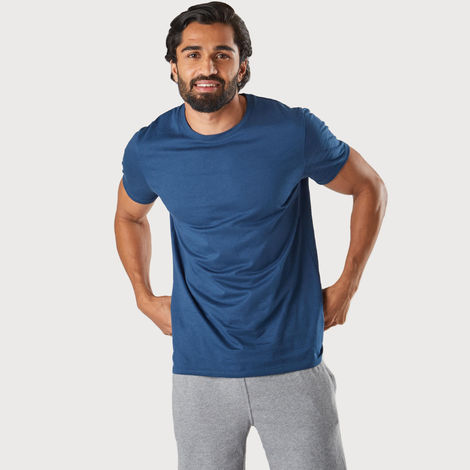Decathlon | Domyos Men's Fitness T-shirt | Blue - M