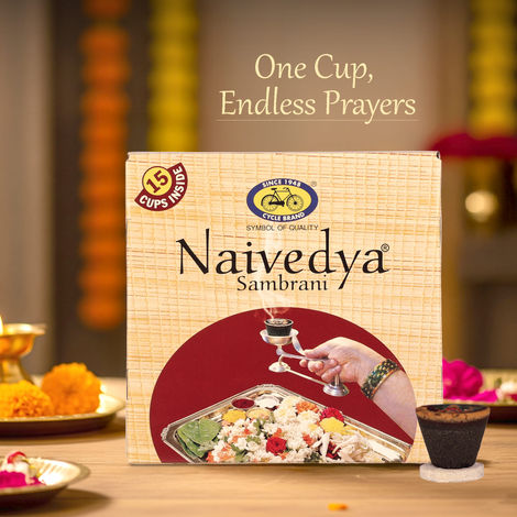 Naivedya Cup Sambrani - 15 Cups | Cycle