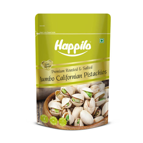 Happilo Premium California Roasted & Salted Pistachios|Crunchy Pista|Dry Fruits
