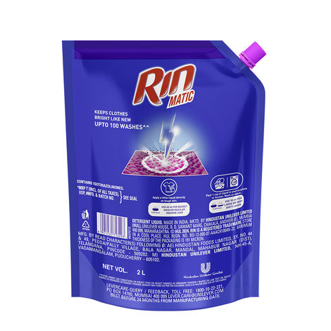 Rin Matic Front Load Detergent Liquid | Pouch