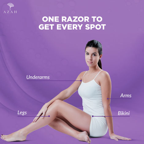 Azah Smooth Glide Reusable Body Razor (Set Of 3)